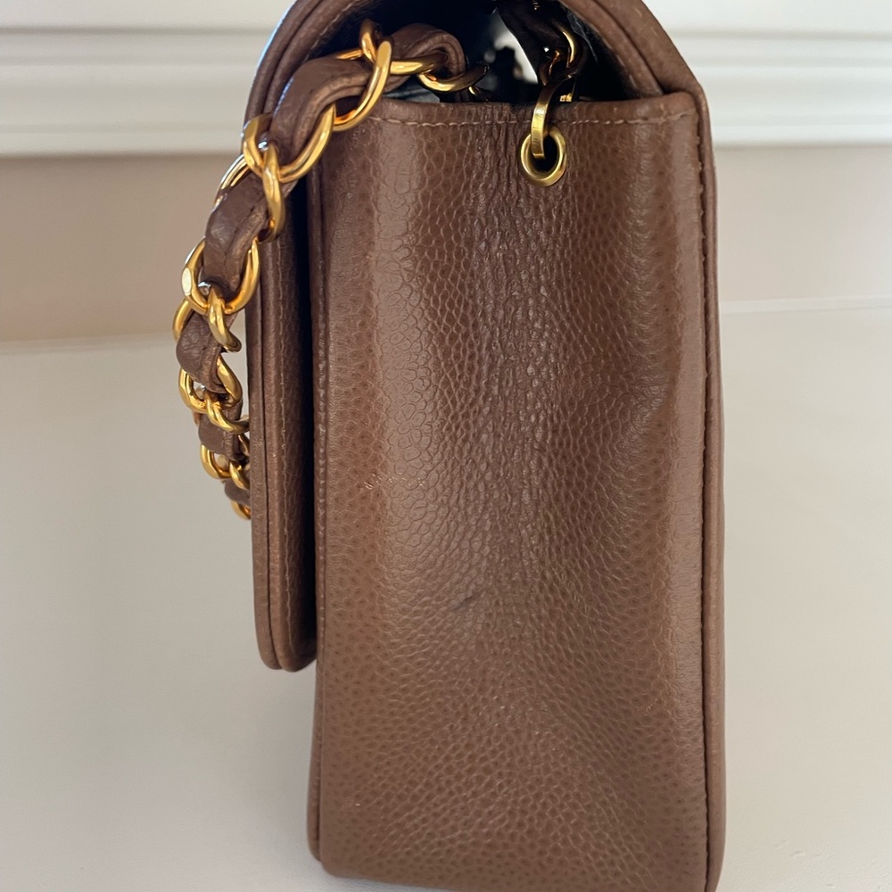SOLD Chanel Diana Bag Brown Caviar - Picture 6 of 17